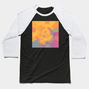 Abstract Circle of Cute Bright Colors Baseball T-Shirt